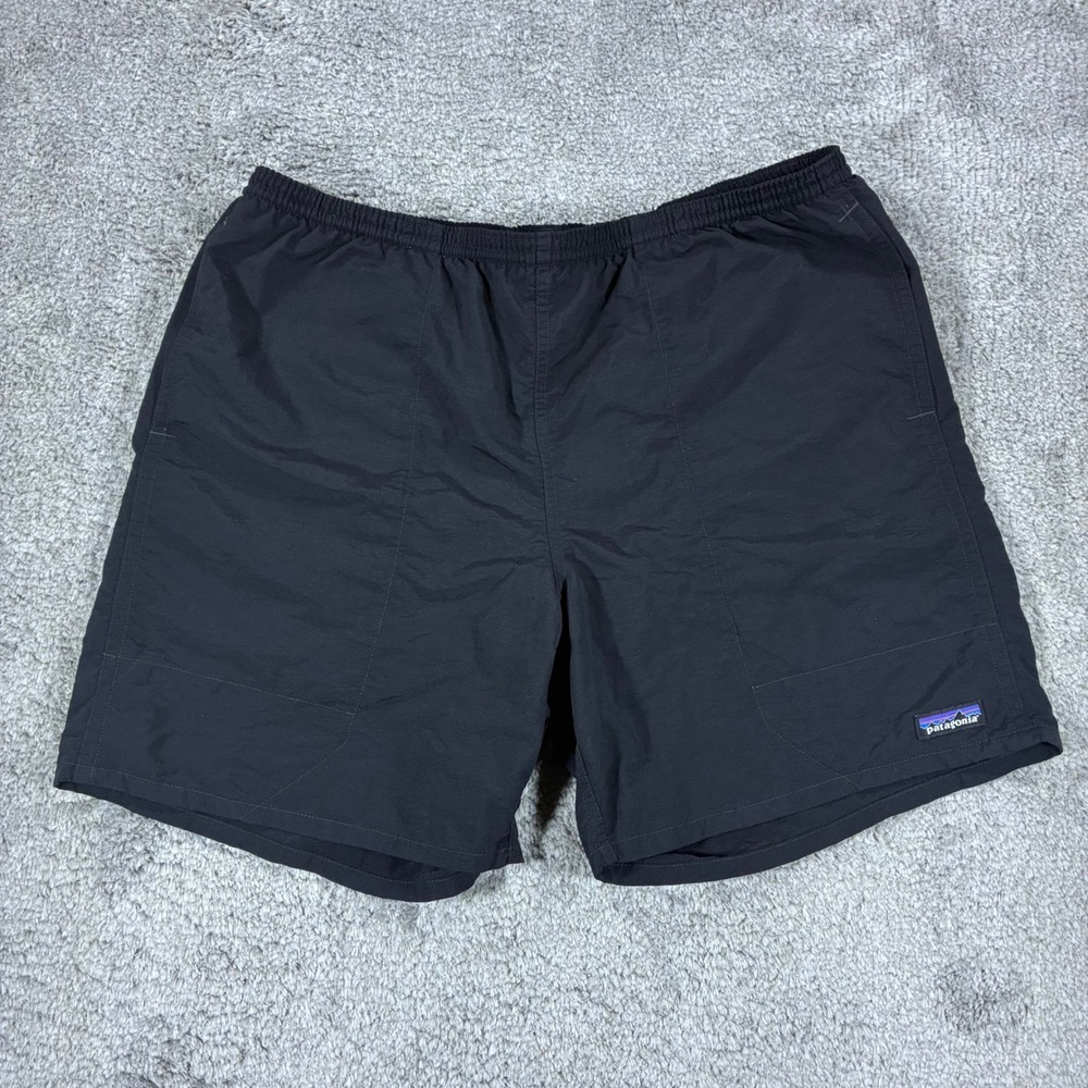 Patagonia Baggies Longs Shorts Mens Large Black 7" Nylon Swim Hiking 58033